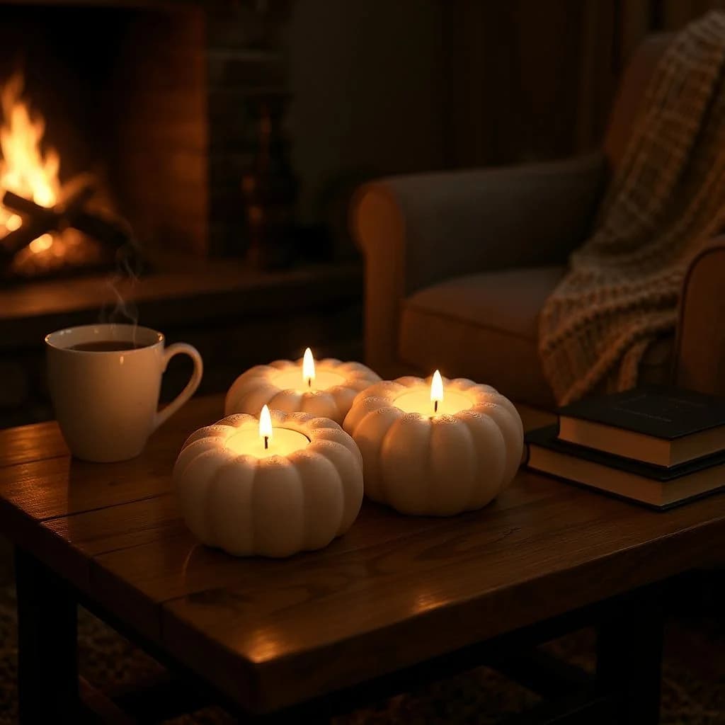 "Ember" Pumpkin Tealight Holder