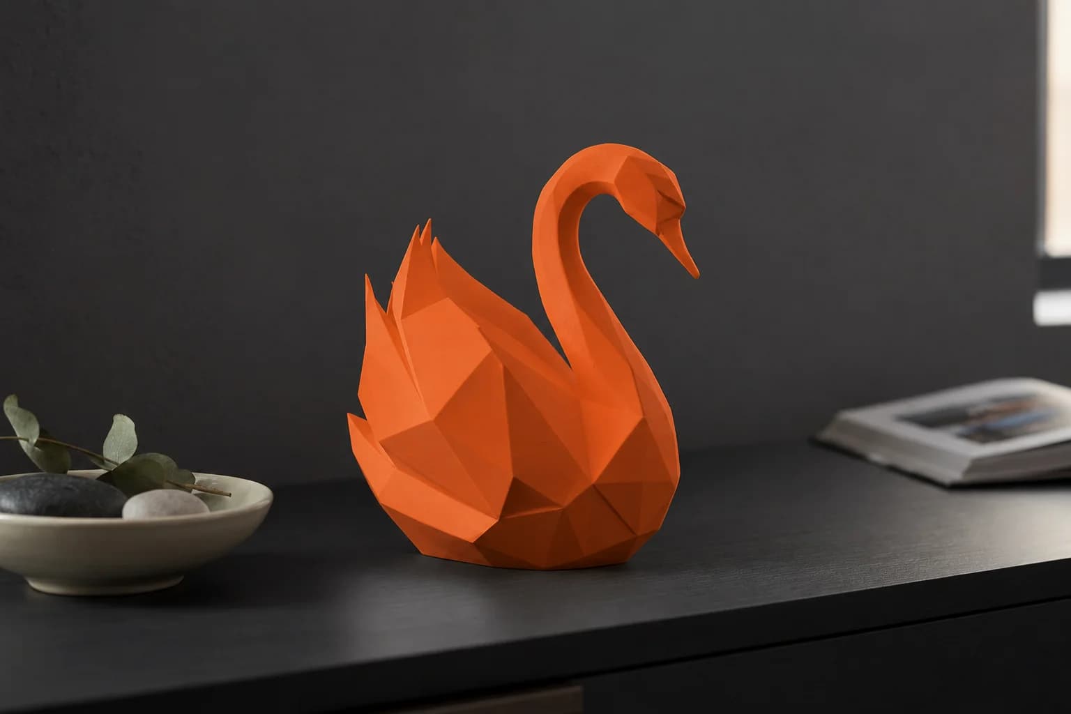 "Nyra" Low-Poly Swan 5