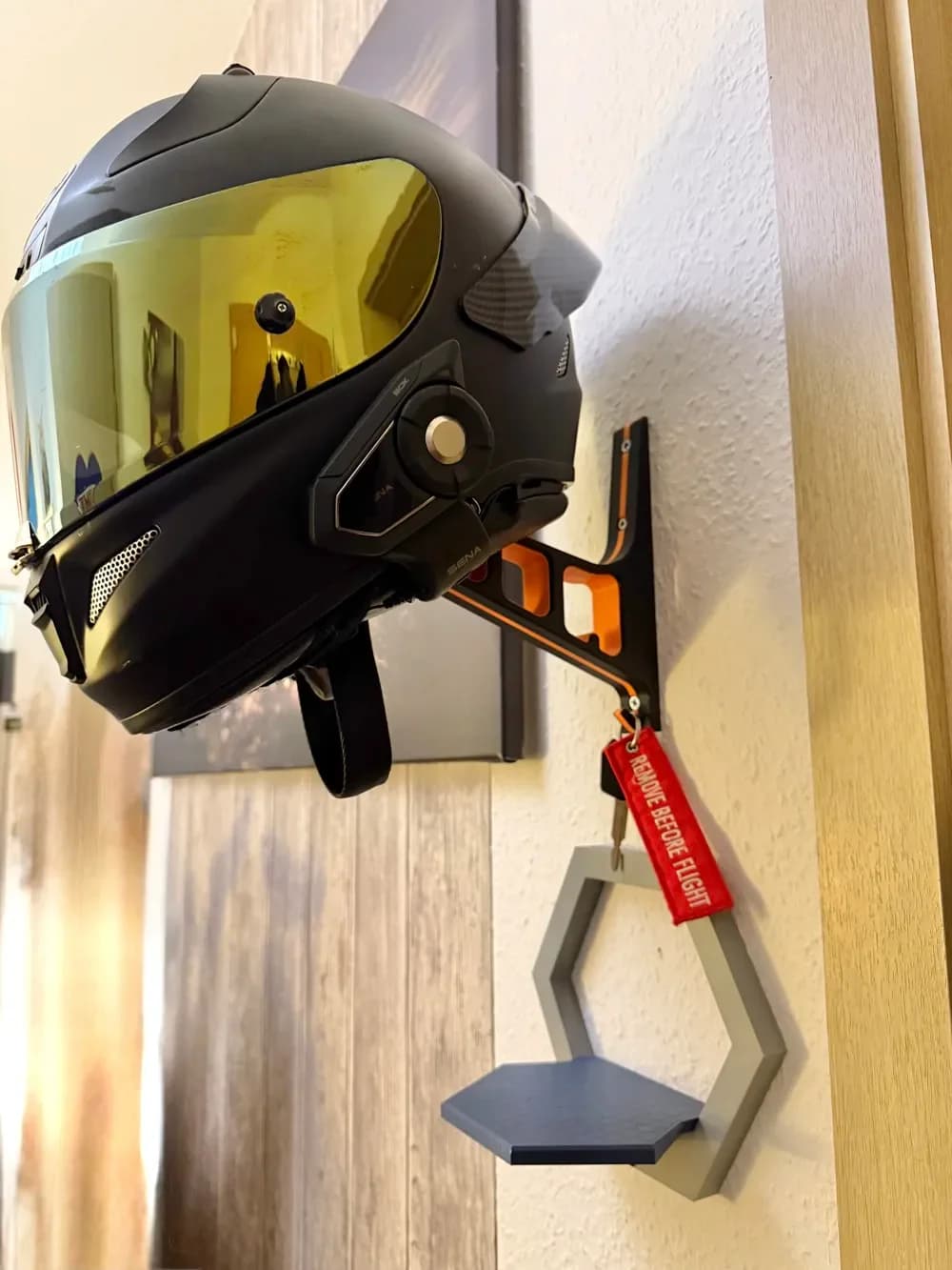 Motorcycle Helmet Wall Mount 2