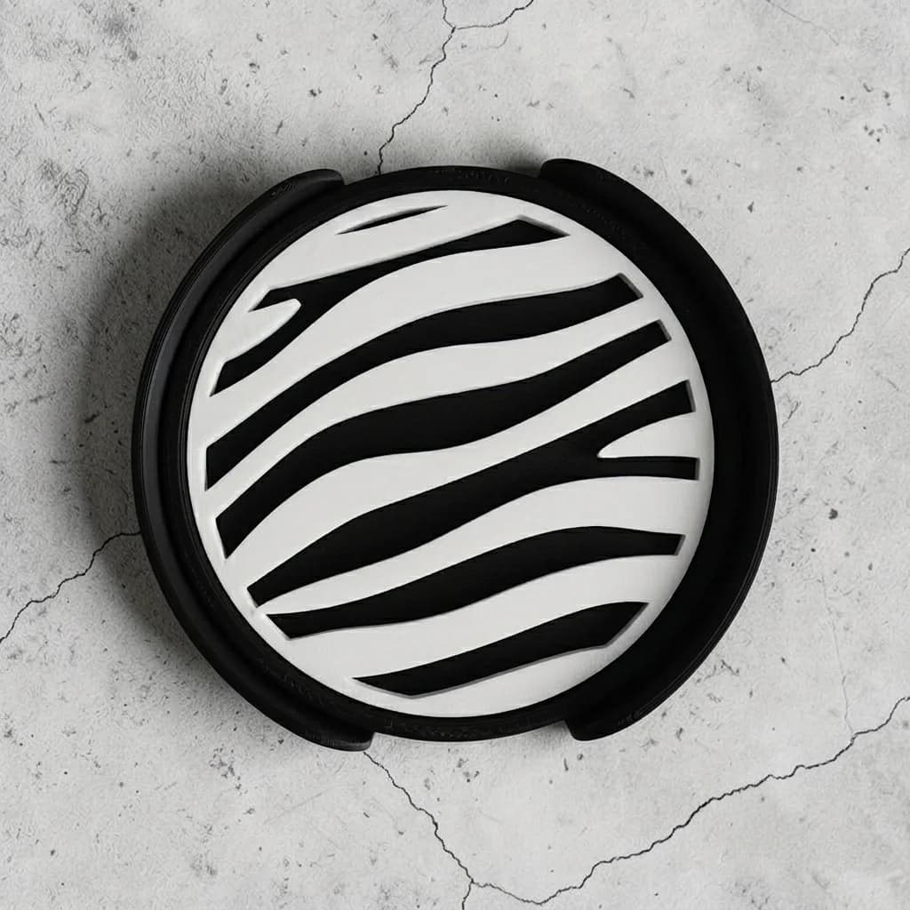 "Zebra" Coaster Set 4