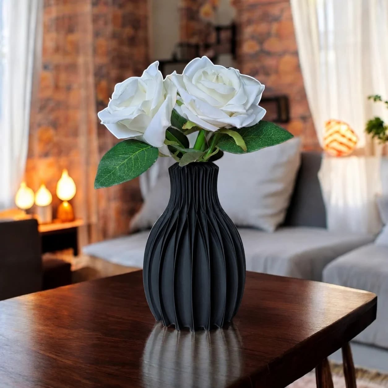 "Facetta" Faceted Vase 6