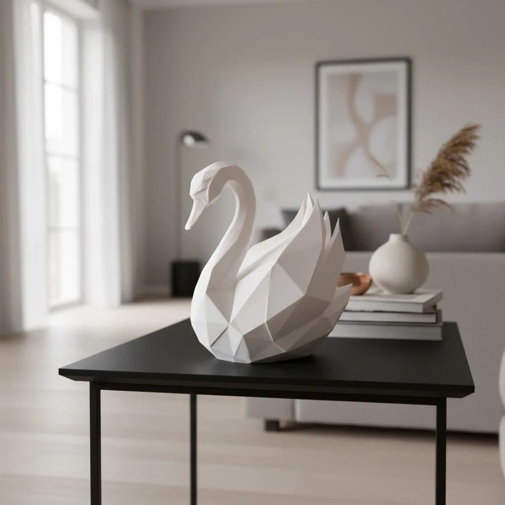 "Nyra" Low-Poly Swan 4