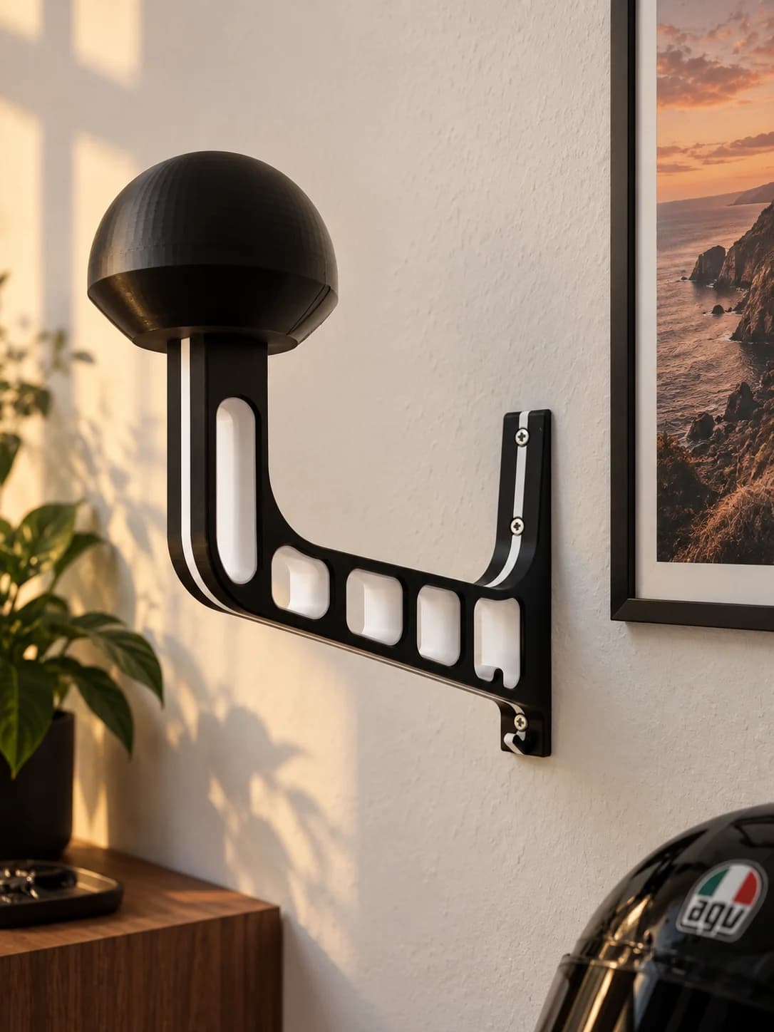 Motorcycle Helmet Wall Mount 5