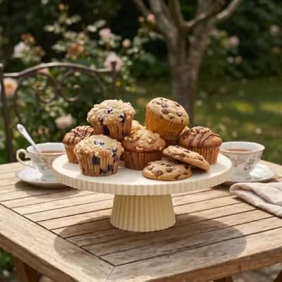 Ribbed Cake Stand 3