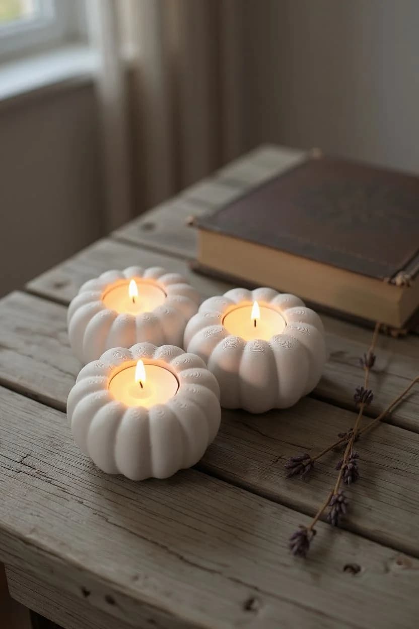 "Ember" Pumpkin Tealight Holder 2