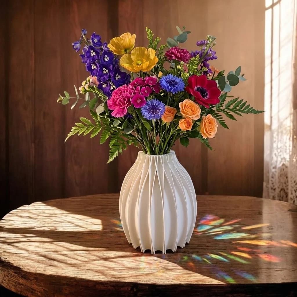 "Facetta" Faceted Vase 4